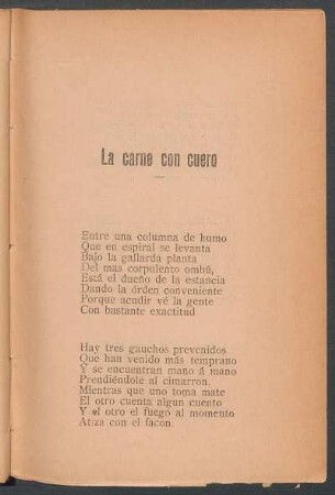 La carne con cuero