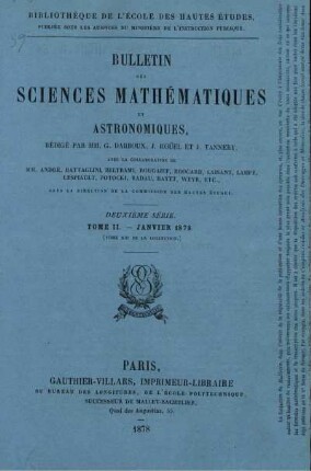Tome II. - Janvier 1878.