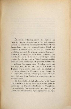 Zur Anwendung des Coffëins bei Herzkrankheiten