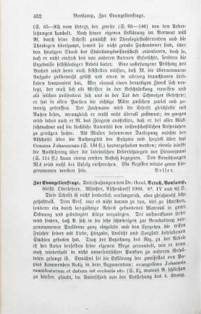 452-453 [Rezension] Bonkamp, Bernhard, Zur Evangelienfrage