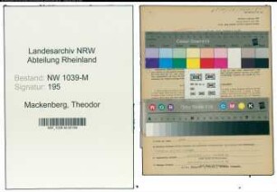 Entnazifizierung Theodor Mackenberg , geb. 28.11.1919 (Angestellter)