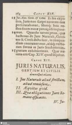 Caput XIX. Iuris Naturalis, Gentium Et Civilis ...