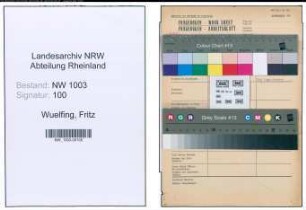 Entnazifizierung Fritz Wuelfing , geb. 02.03.1901 (Werkstattbesitzer)