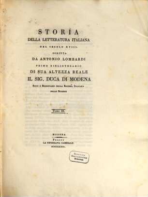 Storia della letteratura Italiana nel secolo XVIII, 3