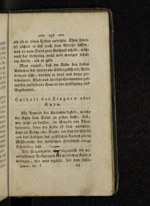 Hofhalt des Ziogoen oder Kubo.