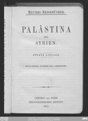 Palästina und Syrien