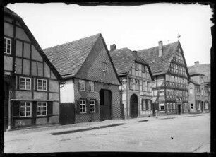 Holzminden. Halbmondstraße mit Severinschem Haus