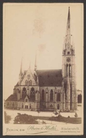 Ansichtskarte Neue Garnisonkirche am Kaiser-Friedrichplatz, Südstern