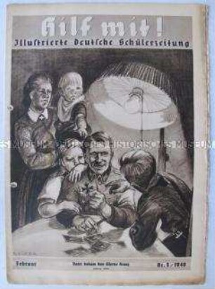 Schülerzeitschrift "Hilf mit!" u.a. über die deutsche Jugend im Krieg