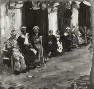 Vor einem Kaffeehaus in Kairo