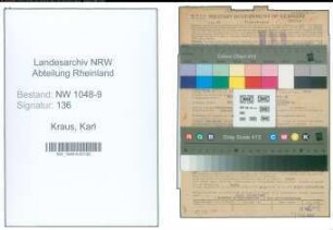 Entnazifizierung Karl Kraus , geb. 14.10.1891 (Architekt)