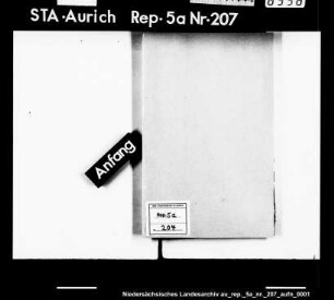Verpachtung des Deuth'schen Platzes Tammingaburg an Harm Hicken