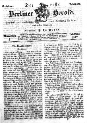 Nummer 4, Januar 1847