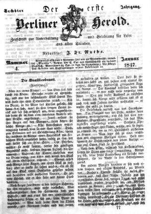 Nummer 4, Januar 1847