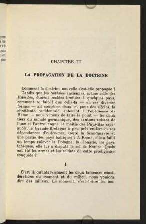 Chapitre III. La propagation de la doctrine