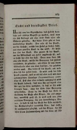 Sechs und dreyßigster Brief. - Vierzigster Brief.