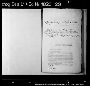 Korrespondenz des Melchior Goldast von Haiminsfeld mit Dietrich von dem Brink betr. laufende Geschäfte