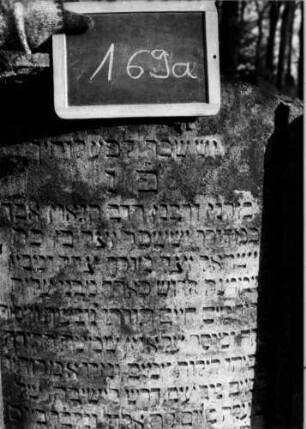 Grabstein 169 [Nir S. 119f. Nr. 12.15]: Grabstein 169 (Detailaufnahme 1) [Nir S. 119f. Nr. 12.15]