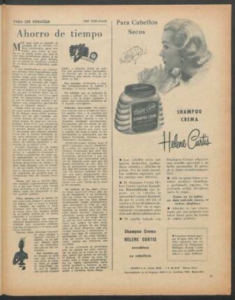 Ahorro de tiempo : Para ser hermosa