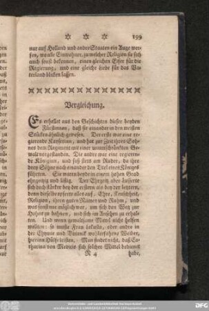 Vergleichung.