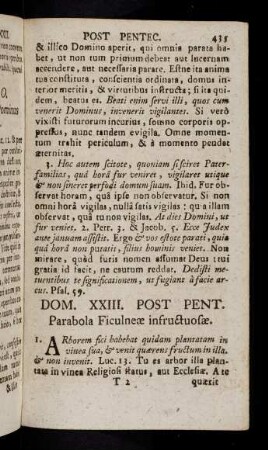435-444, Hebdomada XXIII. Post Pentecosten.