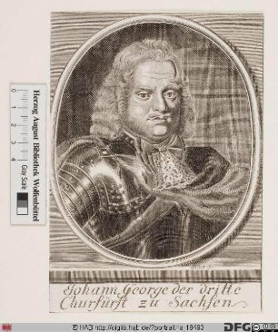 Bildnis Johann Georg III., Kurfürst von Sachsen (reg. 1680-91)