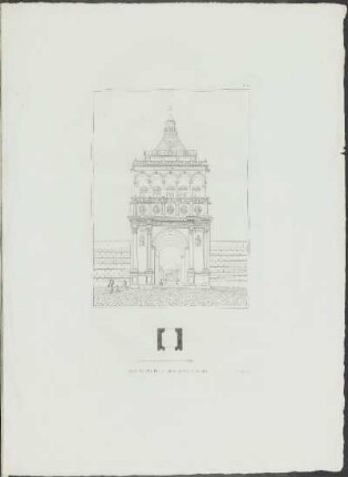 Pl. 60. Plan Et Vue De La Porte Neuve A Palerme.