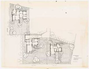 Gärten M. Schulz, D. Rosenthal, G. Kretschmer, Göttingen-Nikolausberg: Lageplan 1:100