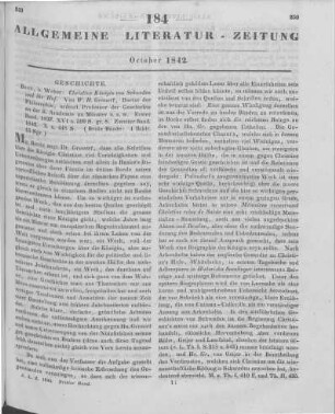 Grauert, W. H.: Christine Königin von Schweden und ihr Hof. Bd. 1-2. Bonn: Weber 1837-42