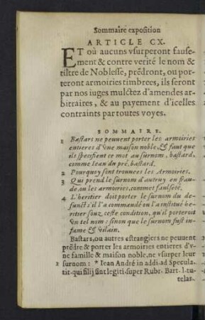 Article CX - CXIX