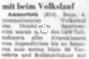 Rollstuhlfahrer mit beim Volkslauf