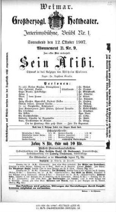 Sein Alibi