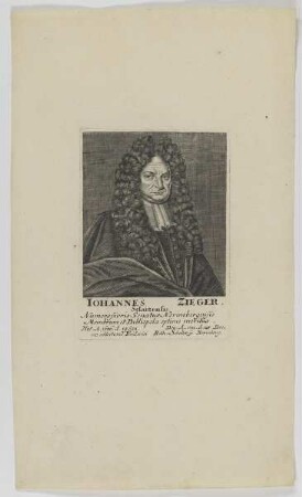 Bildnis des Iohannes Zieger