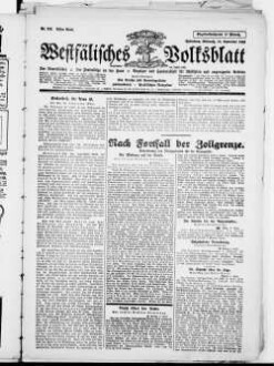 Westfälisches Volksblatt : amtliches Mitteilungsblatt der NSDAP und der Behörden der Kreise Paderborn, Büren, Warburg