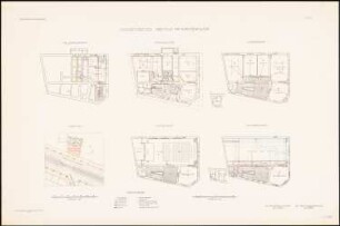 Akademisches Institut für Kirchenmusik, Berlin-Charlottenburg: Lageplan 1:500, Grundriss Kellergeschoss, Erdgeschoss, 1. Obergeschoss, 2. Obergeschoss, Dachgeschoss 1:100