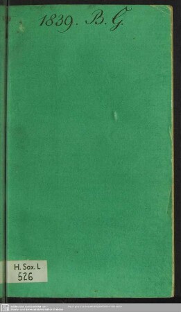 25.1839: Jahresbericht der Sächsischen Bibel-Gesellschaft