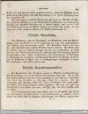 Römische Bauordnung