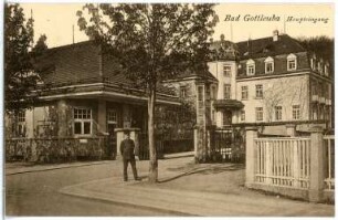 Bad Gottleuba-Berggießhübel, Eingang zur Heilstätte : Bad Gottleuba-Berggießhübel. Eingang zur Heilstätte