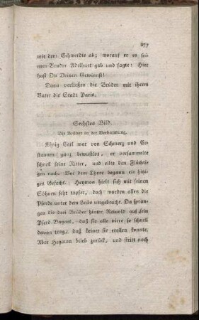 Sechstes Bild [bis] Zehntes Bild