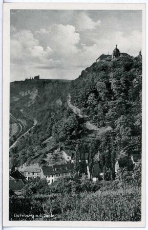 Dornburg. Blick auf Dornburg