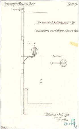 Fischer, Theodor; Jena; Camsdorfer Brücke - Ansichten