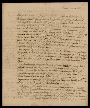 47: Brief von Georg Friedrich Puchta an Gustav Hugo, Marburg, 28.3.1836