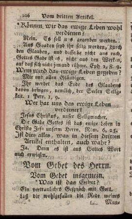 Vom Gebet insgemein.