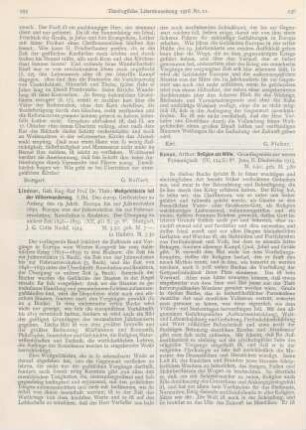 255-256 [Rezension] Lindner, Theodor, Weltgeschichte seit der Völkerwanderung. 8. Bd
