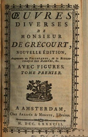 Oeuvres Diverses De Monsieur De Grécourt, 1