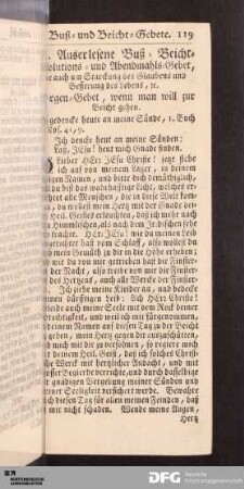 Buß- und Beicht-Gebete.