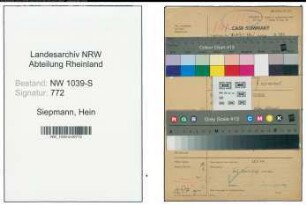 Entnazifizierung Hein Siepmann , geb. 00.00.0000 (Pianist)