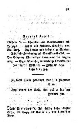 Neuntes Kapitel