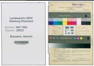 Entnazifizierung Heinrich Brauwers , geb. 28.12.1905 (Schlosser)