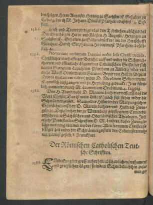 Der Römischen Catholischen Teutsche Schrifften.
